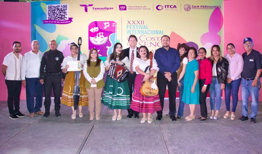 Inauguración del festival internacional en la costa del seno mexicano