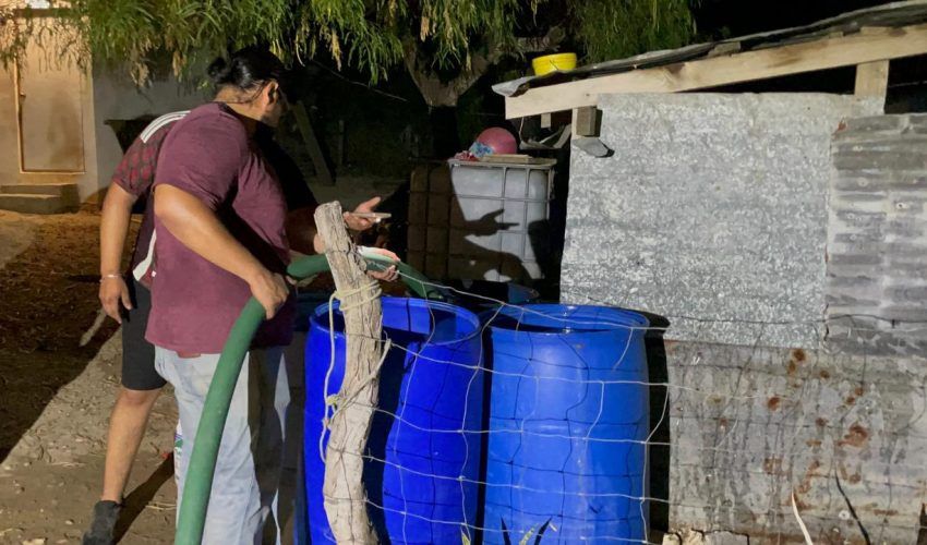 Abastecimiento de agua en la colonia méxico